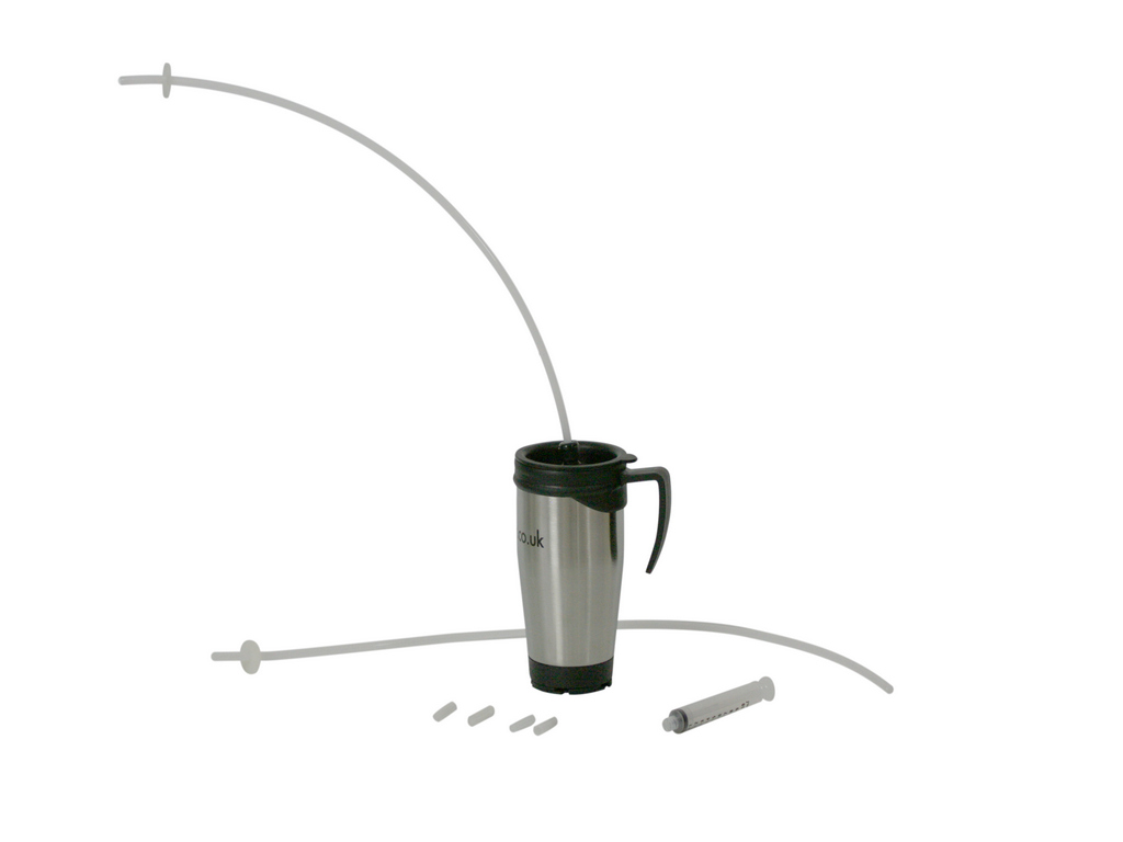 Neater Drinker Metallic med sugerør og ventil