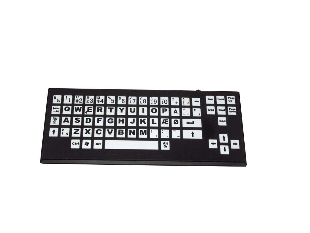 Tastaturskjold sort inkl. Key-Large tastatur