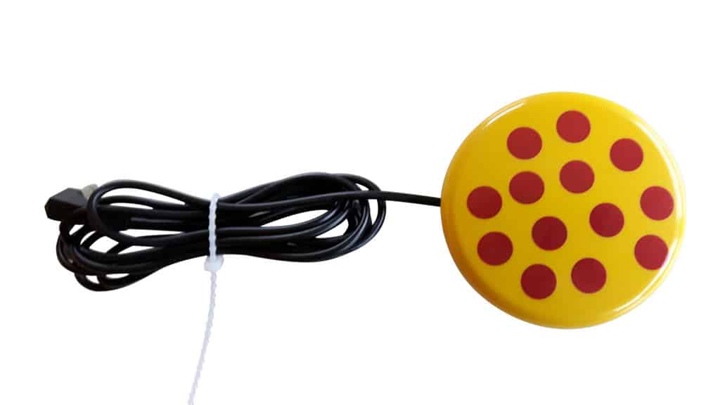 Buddy kontakt gul med prikker